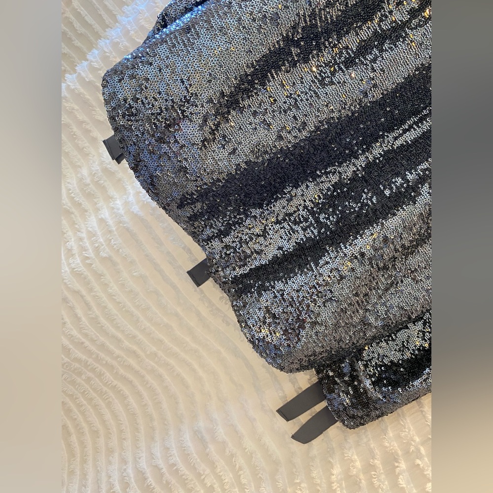 Cinq a Sept Sequin Mathi Gunmetal Blazer - Picture 13 of 17